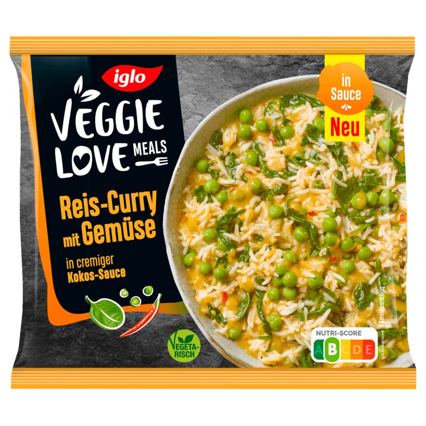 iglo Veggie Love Reis-Curry mit Gemüse 450g